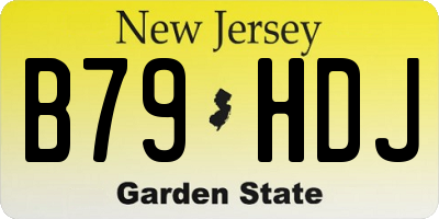 NJ license plate B79HDJ