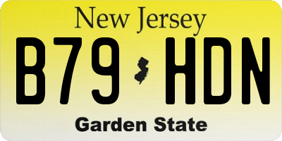 NJ license plate B79HDN
