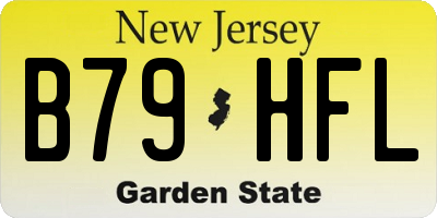 NJ license plate B79HFL