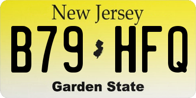 NJ license plate B79HFQ