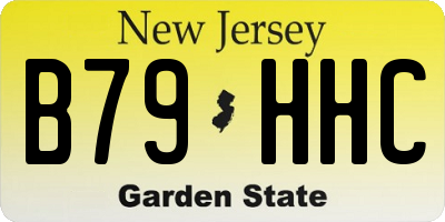 NJ license plate B79HHC