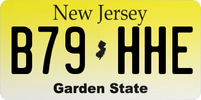 NJ license plate B79HHE