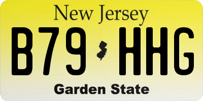 NJ license plate B79HHG