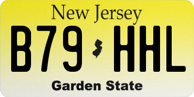 NJ license plate B79HHL