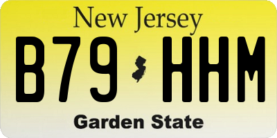 NJ license plate B79HHM