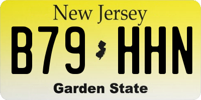 NJ license plate B79HHN