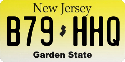 NJ license plate B79HHQ