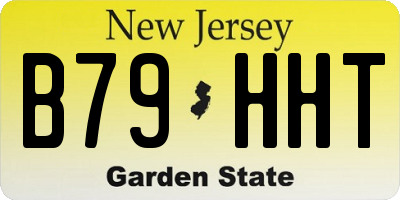 NJ license plate B79HHT