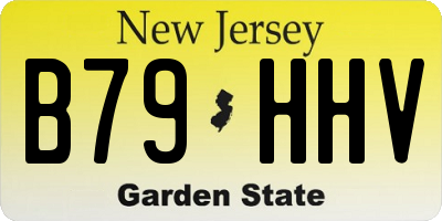 NJ license plate B79HHV