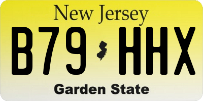 NJ license plate B79HHX