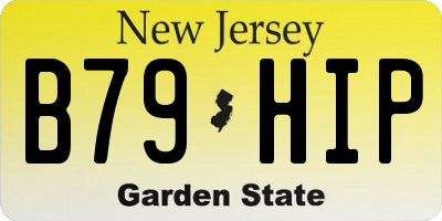 NJ license plate B79HIP