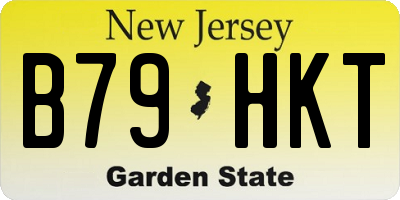 NJ license plate B79HKT