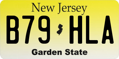NJ license plate B79HLA