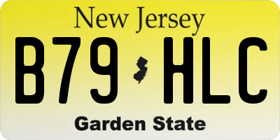 NJ license plate B79HLC