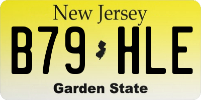 NJ license plate B79HLE