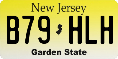 NJ license plate B79HLH