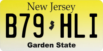 NJ license plate B79HLI