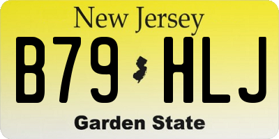 NJ license plate B79HLJ
