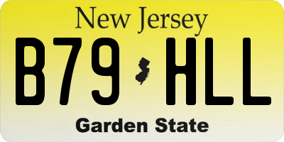 NJ license plate B79HLL