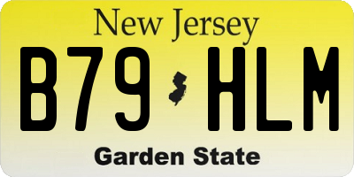 NJ license plate B79HLM