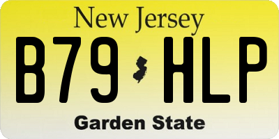 NJ license plate B79HLP