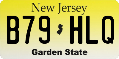 NJ license plate B79HLQ