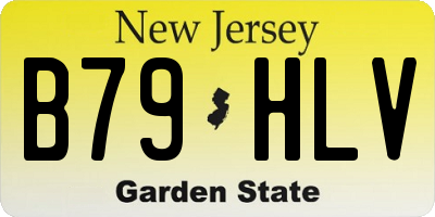 NJ license plate B79HLV