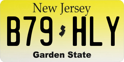 NJ license plate B79HLY