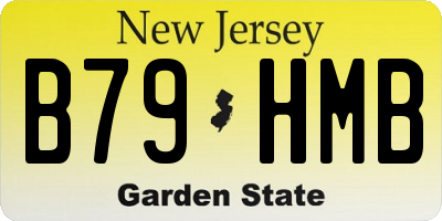 NJ license plate B79HMB