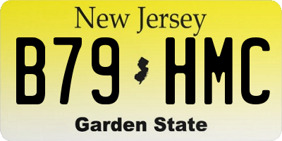 NJ license plate B79HMC
