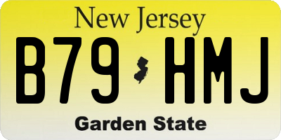 NJ license plate B79HMJ
