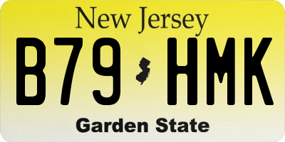 NJ license plate B79HMK