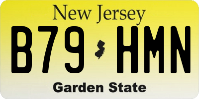 NJ license plate B79HMN