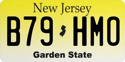 NJ license plate B79HMO