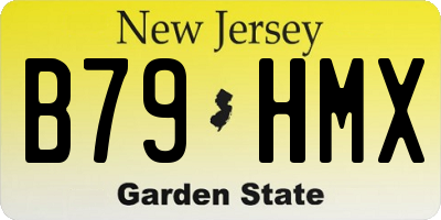 NJ license plate B79HMX
