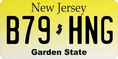 NJ license plate B79HNG