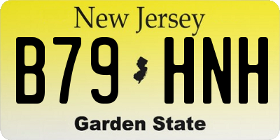 NJ license plate B79HNH