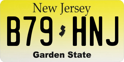 NJ license plate B79HNJ