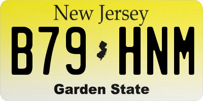 NJ license plate B79HNM