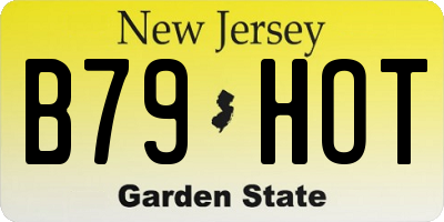 NJ license plate B79HOT