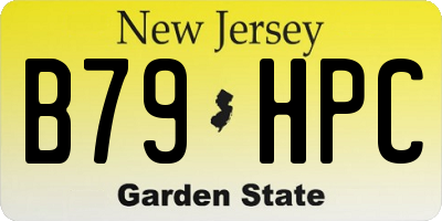NJ license plate B79HPC