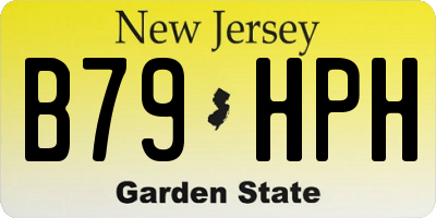NJ license plate B79HPH