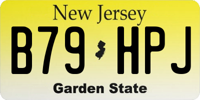 NJ license plate B79HPJ