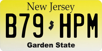 NJ license plate B79HPM