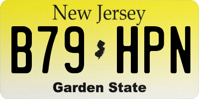 NJ license plate B79HPN
