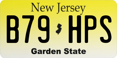 NJ license plate B79HPS