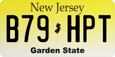 NJ license plate B79HPT