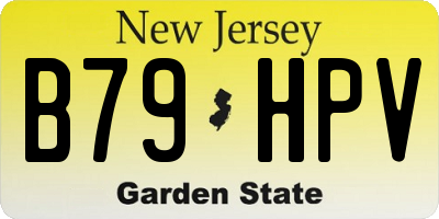 NJ license plate B79HPV