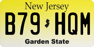 NJ license plate B79HQM