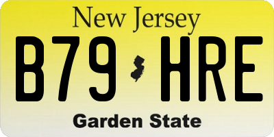 NJ license plate B79HRE